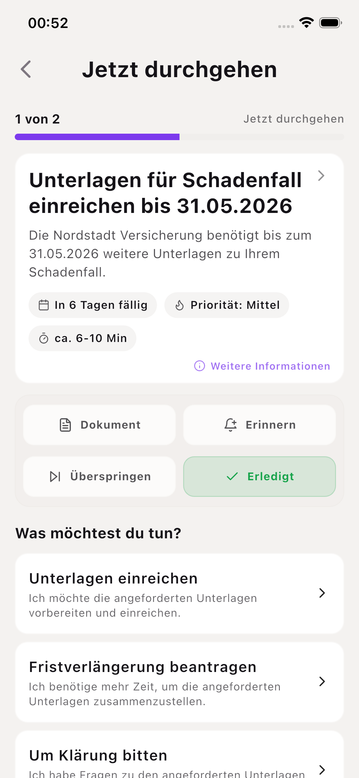 DocuWhale Durchgehen-Screenshot